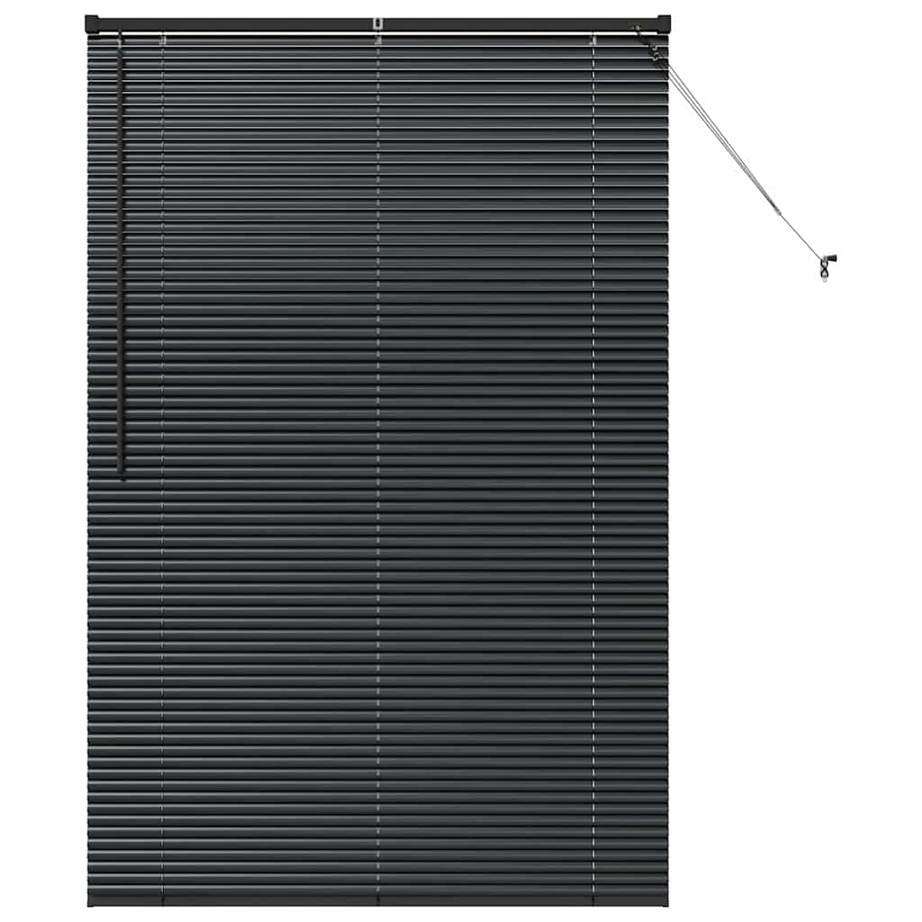 Balkenjalousien Schwarz 175 x 115 cm Aluminium
