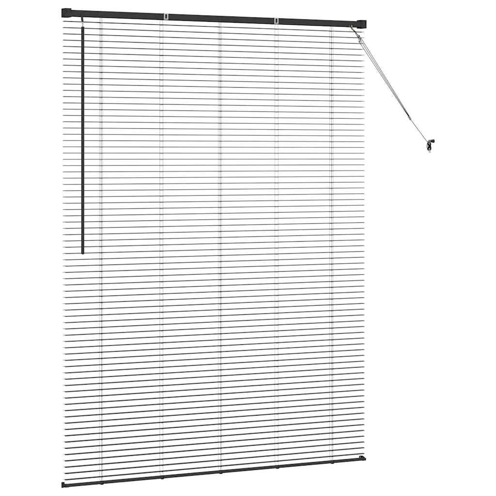 Balkenjalousien Schwarz 175 x 125 cm Aluminium