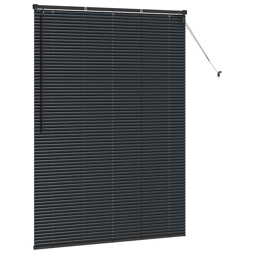 Balkenjalousien Schwarz 175 x 130 cm Aluminium