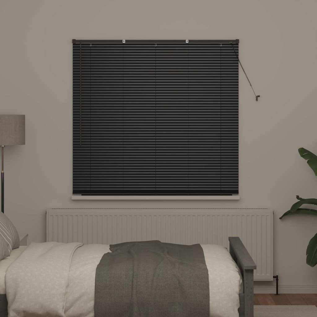 Balkenjalousien Schwarz 175 x 150 cm Aluminium