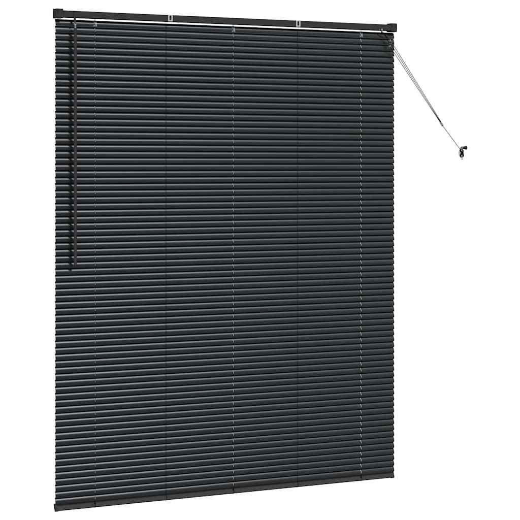Balkenjalousien Schwarz 175 x 150 cm Aluminium