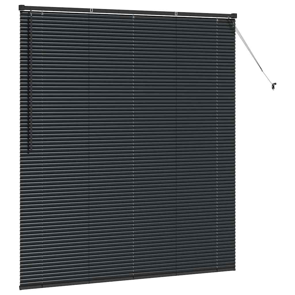 Balkenjalousien Schwarz 175 x 155 cm Aluminium