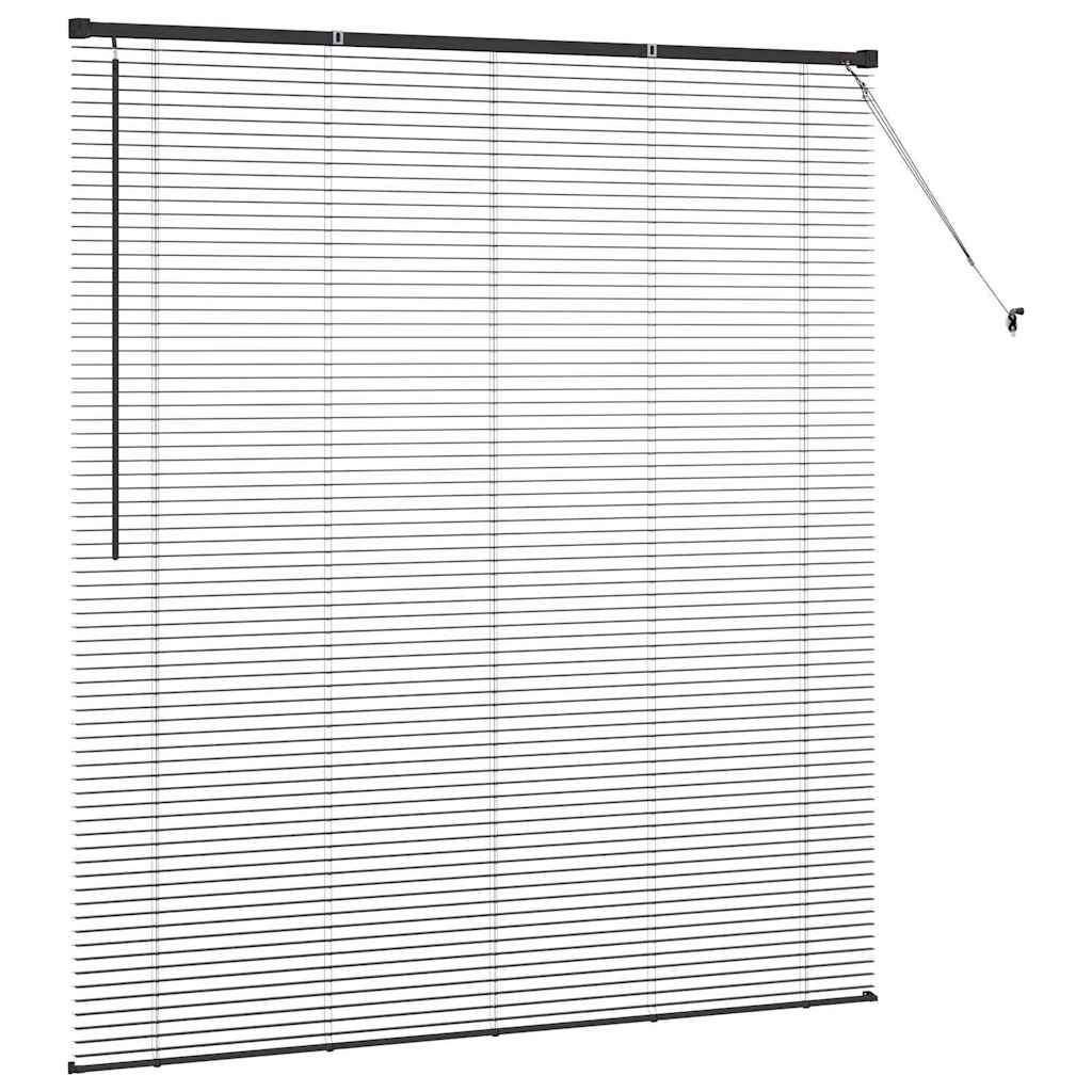 Balkenjalousien Schwarz 175 x 155 cm Aluminium