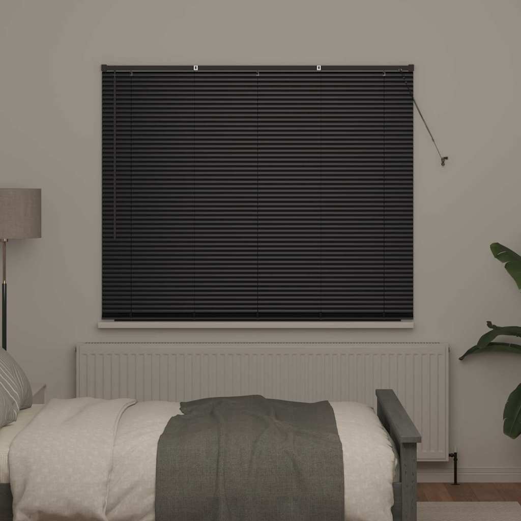 Balkenjalousien Schwarz 175 x 160 cm Aluminium