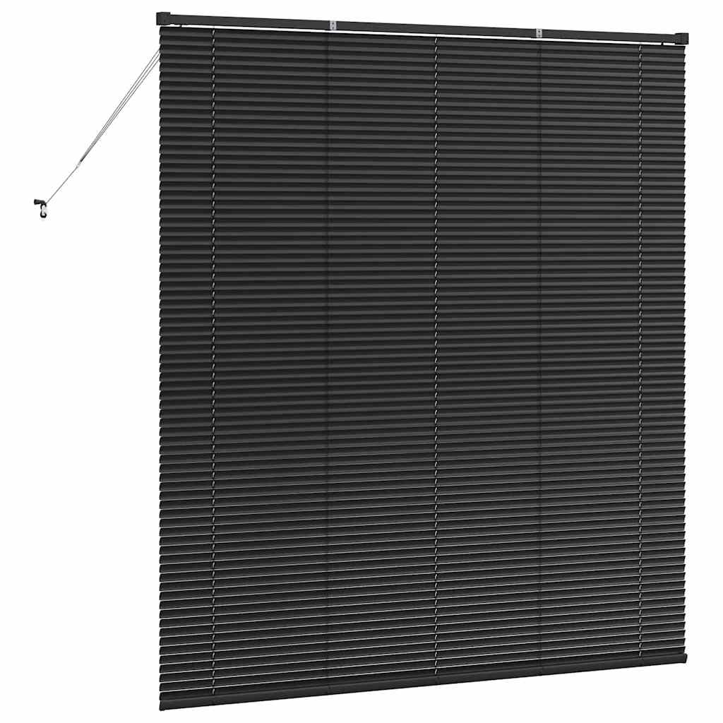 Balkenjalousien Schwarz 175 x 160 cm Aluminium