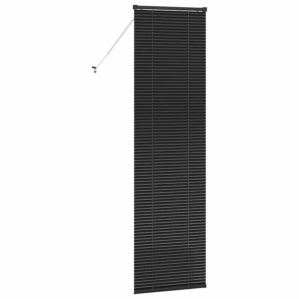 Balkenjalousien Schwarz 220 x 55 cm Aluminium