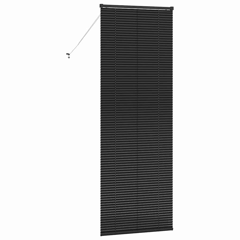 Balkenjalousien Schwarz 220 x 75 cm Aluminium