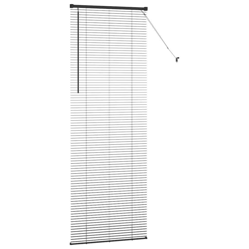 Balkenjalousien Schwarz 220 x 80 cm Aluminium
