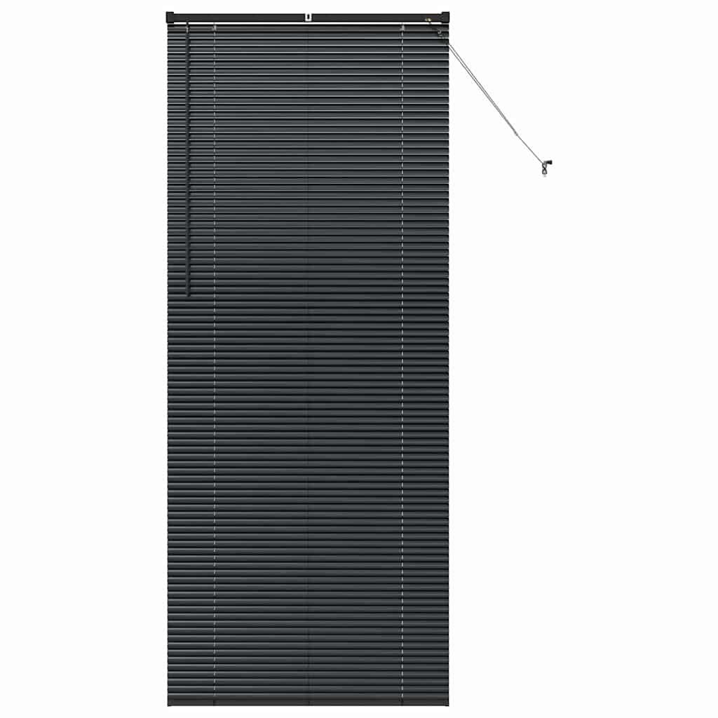 Balkenjalousien Schwarz 220 x 85 cm Aluminium