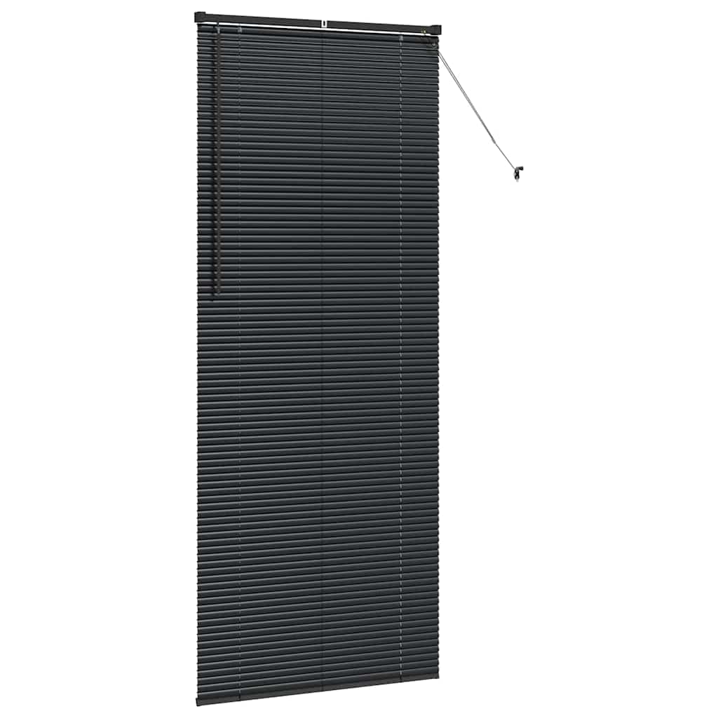 Balkenjalousien Schwarz 220 x 90 cm Aluminium