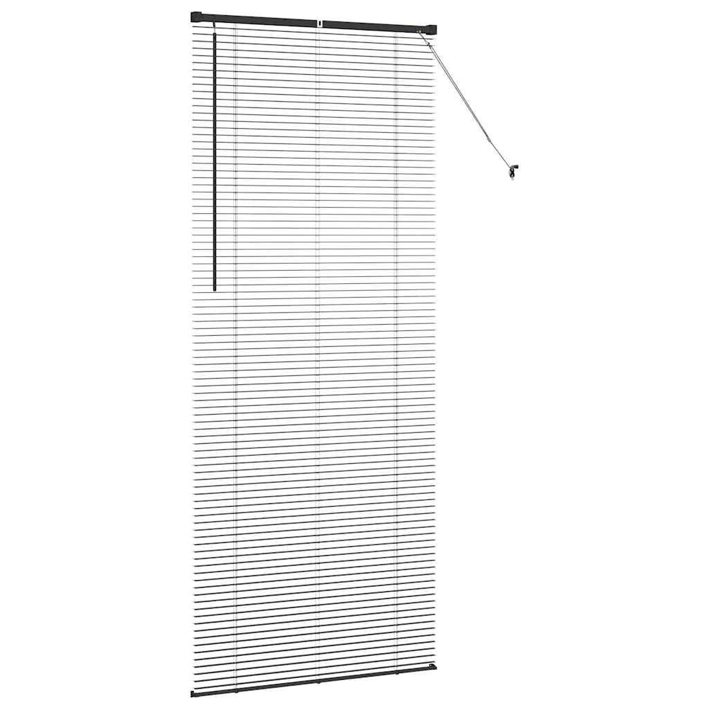 Balkenjalousien Schwarz 220 x 90 cm Aluminium