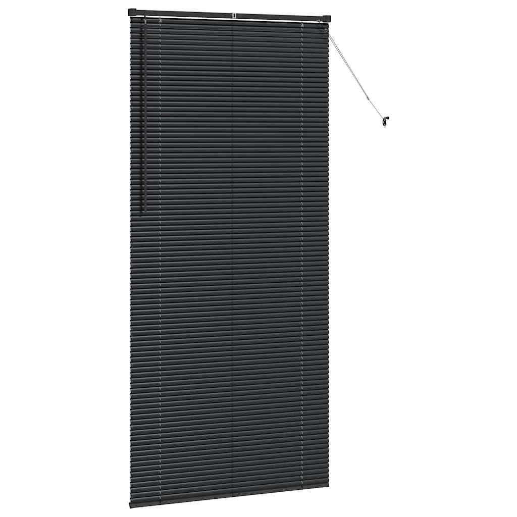 Balkenjalousien Schwarz 220 x 105 cm Aluminium