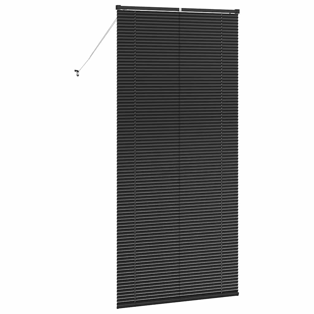 Balkenjalousien Schwarz 220 x 105 cm Aluminium