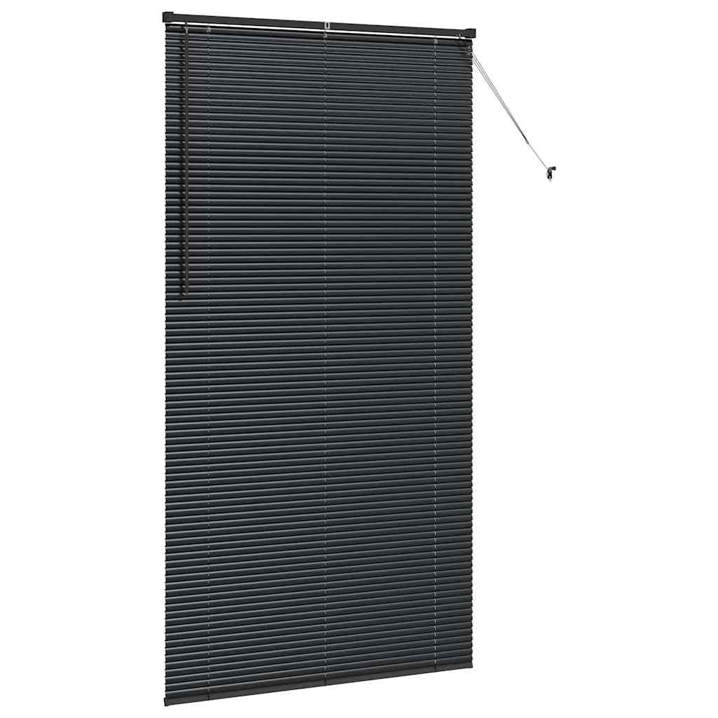 Balkenjalousien Schwarz 220 x 115 cm Aluminium