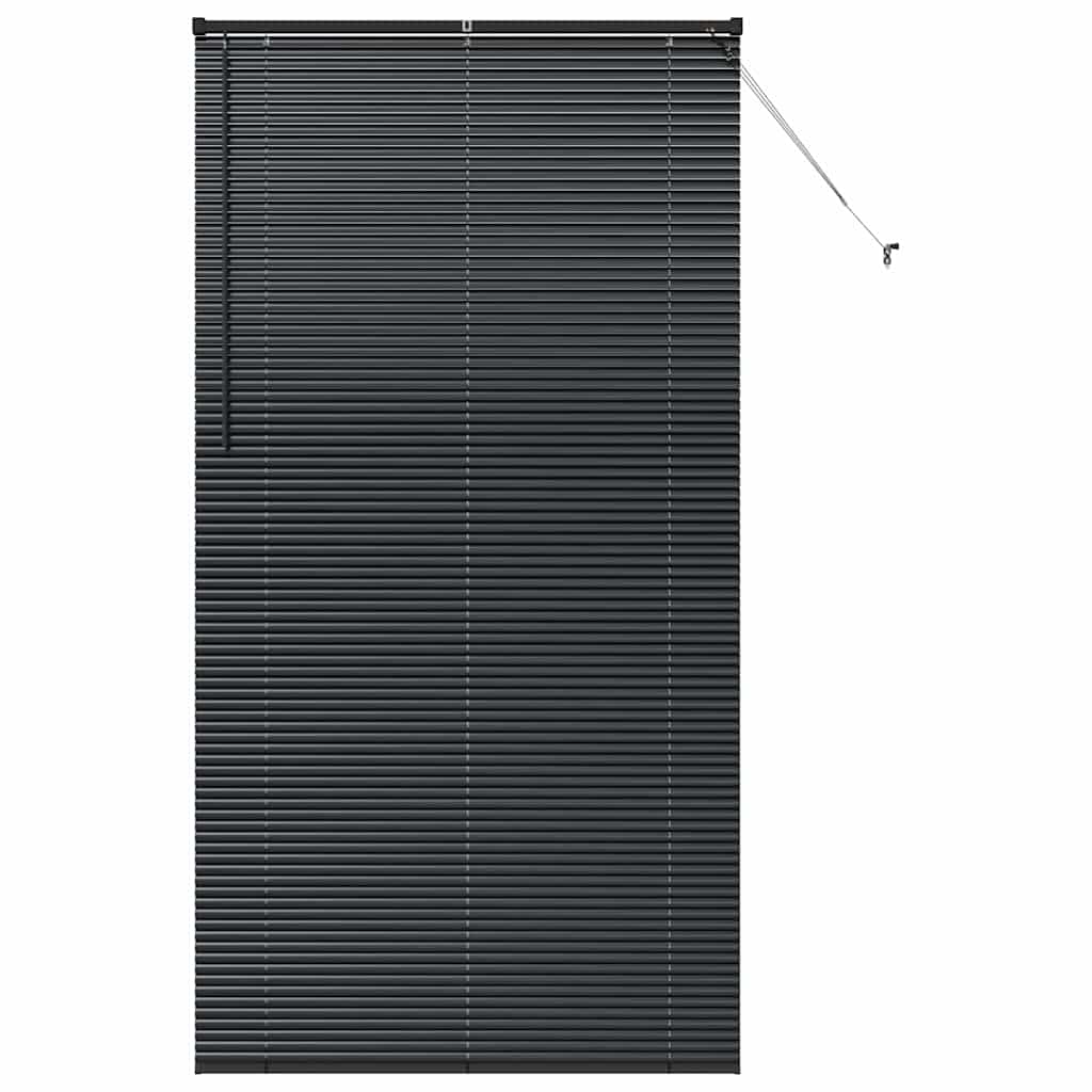 Balkenjalousien Schwarz 220 x 115 cm Aluminium