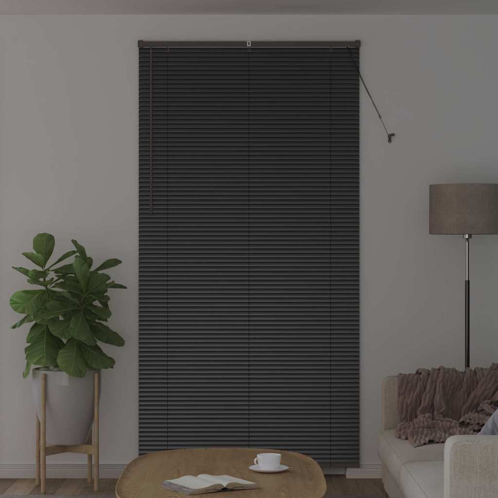 Balkenjalousien Schwarz 220 x 120 cm Aluminium