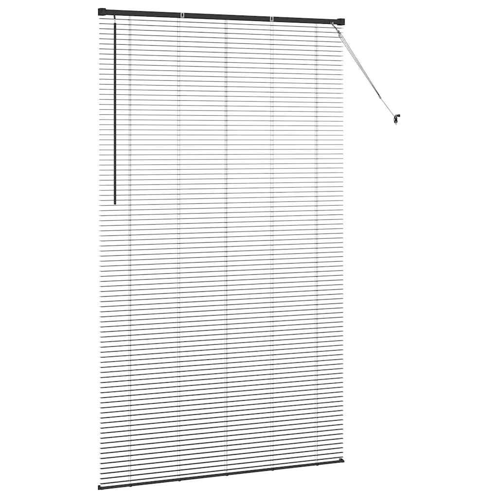 Balkenjalousien Schwarz 220 x 135 cm Aluminium