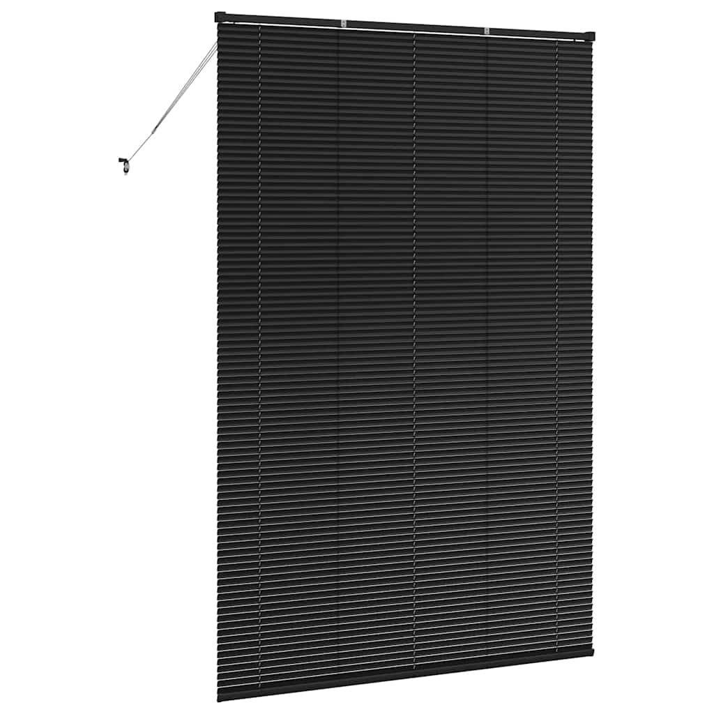 Balkenjalousien Schwarz 220 x 145 cm Aluminium