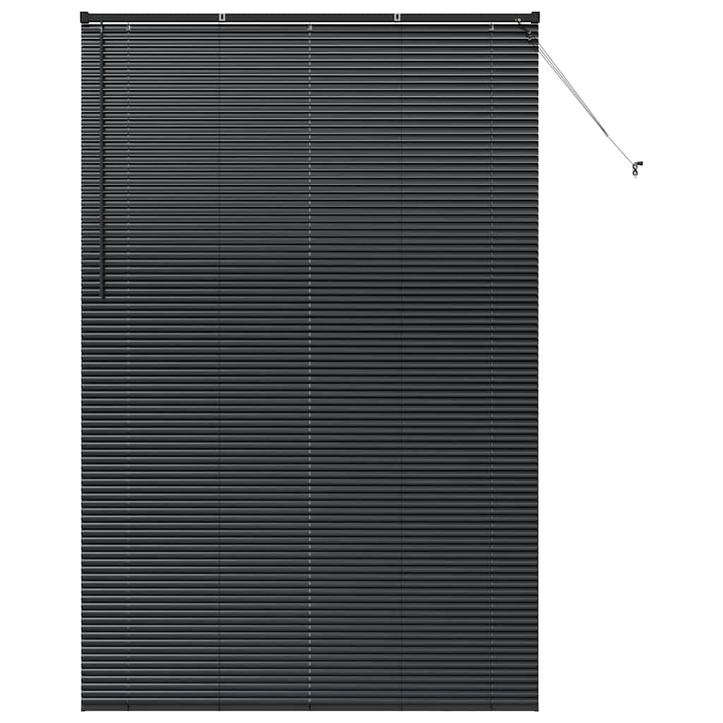 Balkenjalousien Schwarz 220 x 145 cm Aluminium