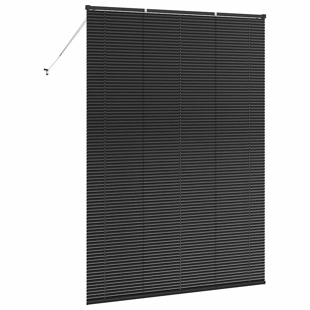 Balkenjalousien Schwarz 220 x 155 cm Aluminium