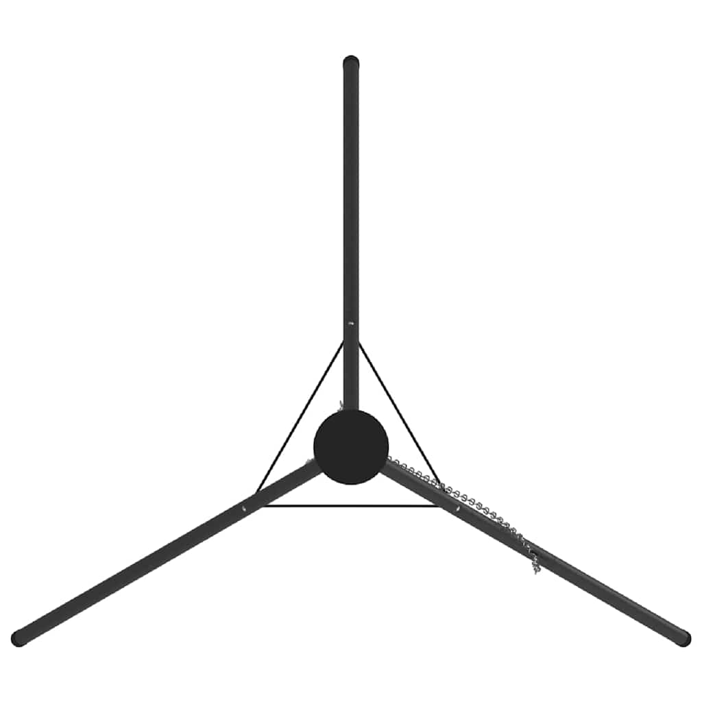 Lagerfeuer Stativ 2 pcs Schwarz Stahl