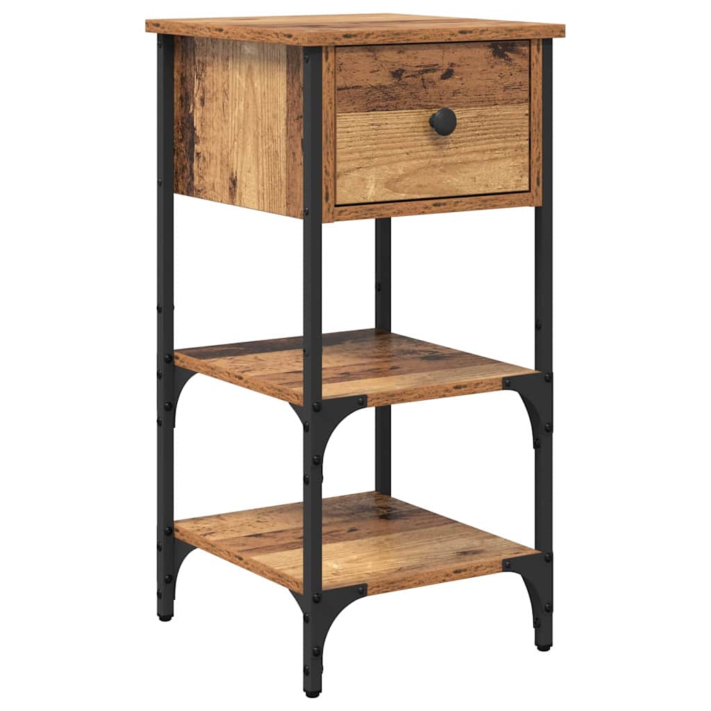 Nachttisch 2 pcs Braun 33,5 x 36 x 70 cm Holzwerkstoff