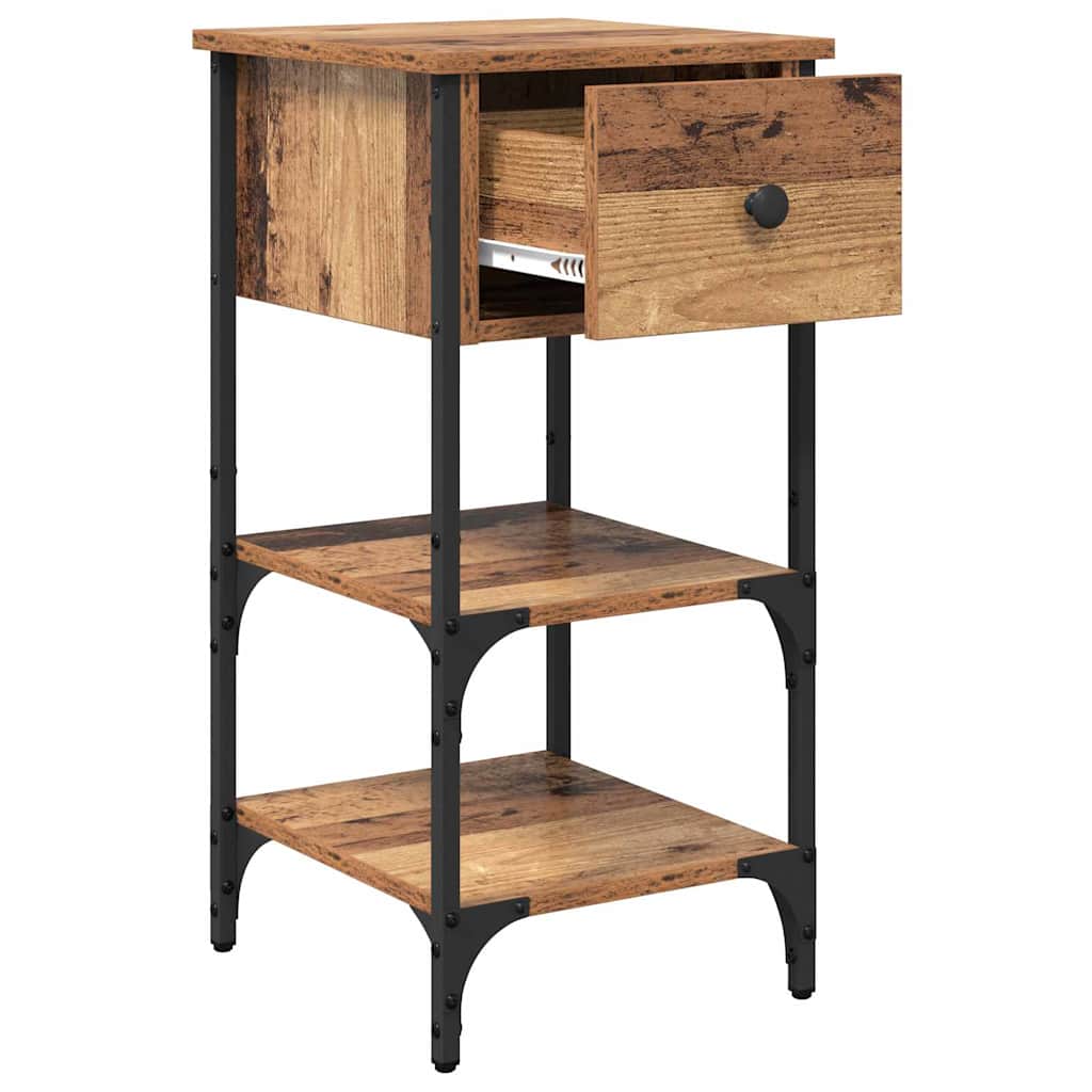 Nachttisch 2 pcs Braun 33,5 x 36 x 70 cm Holzwerkstoff