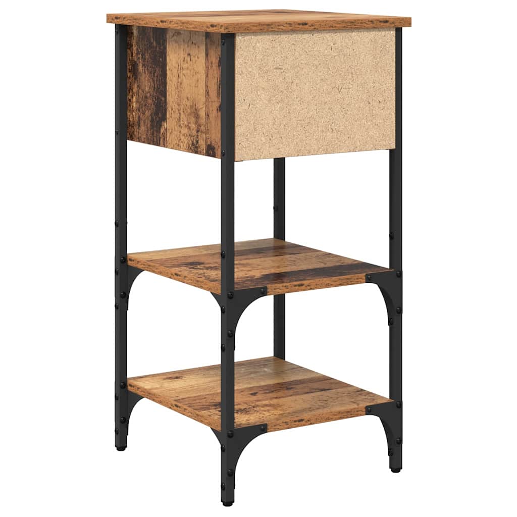 Nachttisch 2 pcs Braun 33,5 x 36 x 70 cm Holzwerkstoff