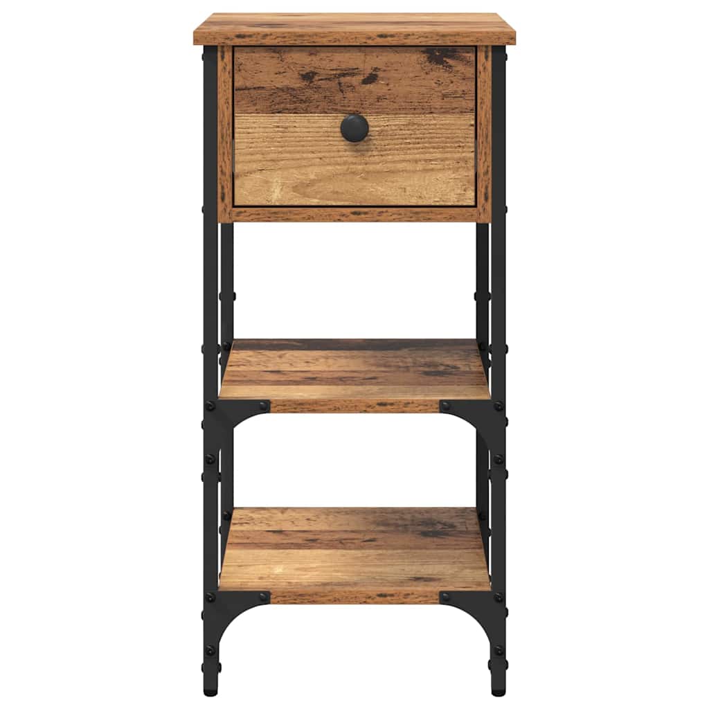 Nachttisch 2 pcs Braun 33,5 x 36 x 70 cm Holzwerkstoff