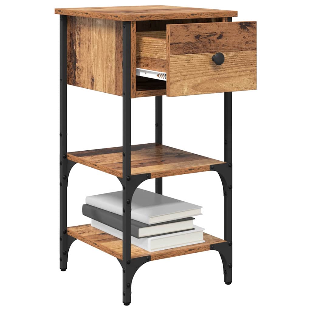 Nachttisch 2 pcs Braun 33,5 x 36 x 70 cm Holzwerkstoff