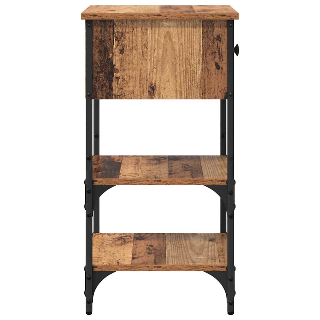 Nachttisch 2 pcs Braun 33,5 x 36 x 70 cm Holzwerkstoff