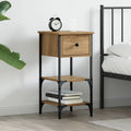 Nachttisch mit Schubladen Braun 33,5 x 36 x 70 cm Holzwerkstoff