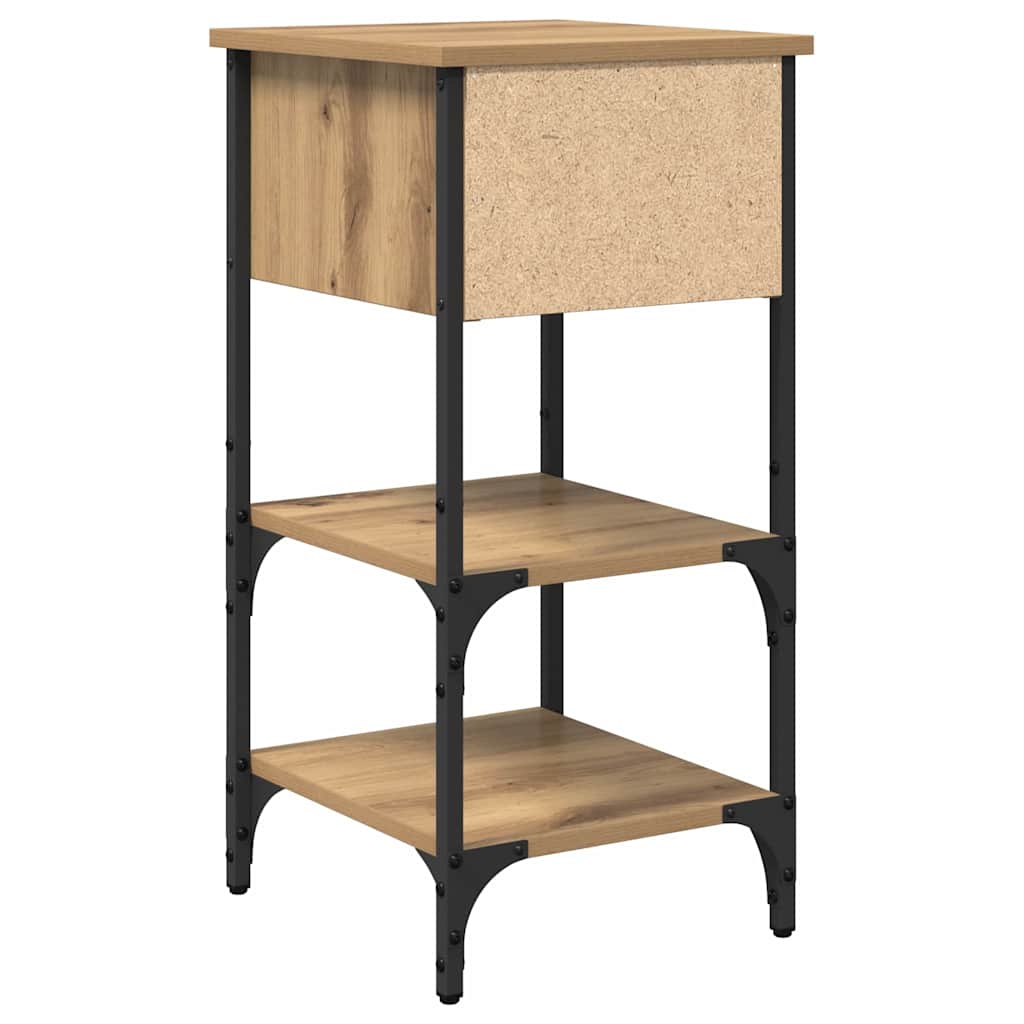 Nachttisch mit Schubladen Braun 33,5 x 36 x 70 cm Holzwerkstoff