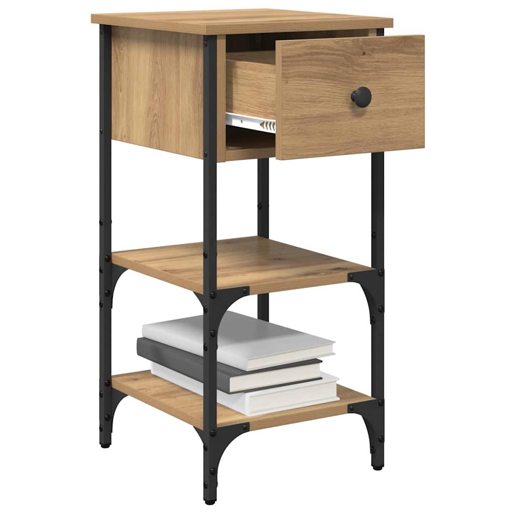 Nachttisch mit Schubladen Braun 33,5 x 36 x 70 cm Holzwerkstoff