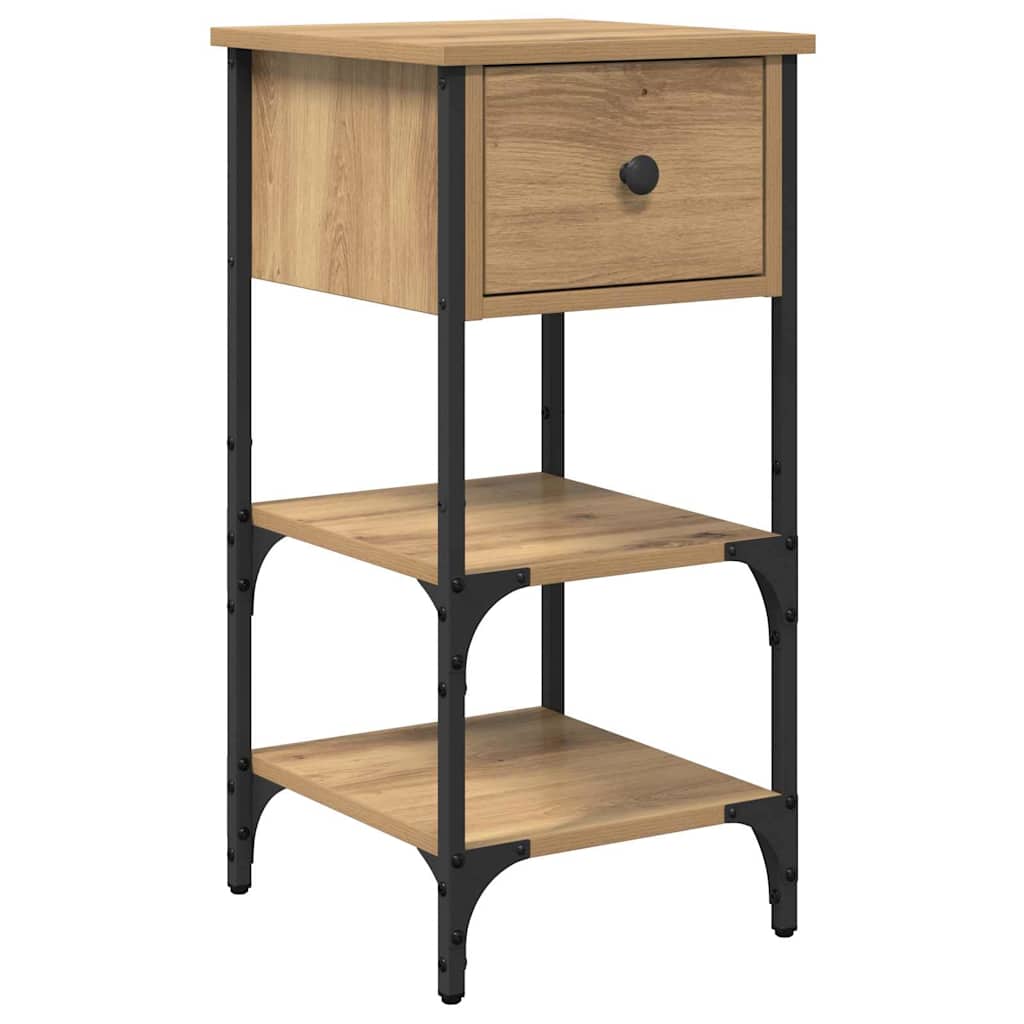 Nachttisch 2 pcs Braun 33,5 x 36 x 70 cm Holzwerkstoff