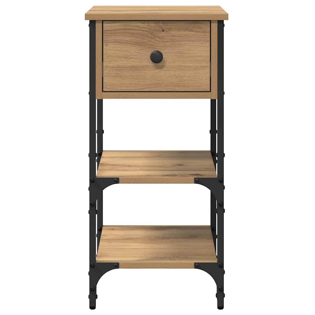 Nachttisch 2 pcs Braun 33,5 x 36 x 70 cm Holzwerkstoff