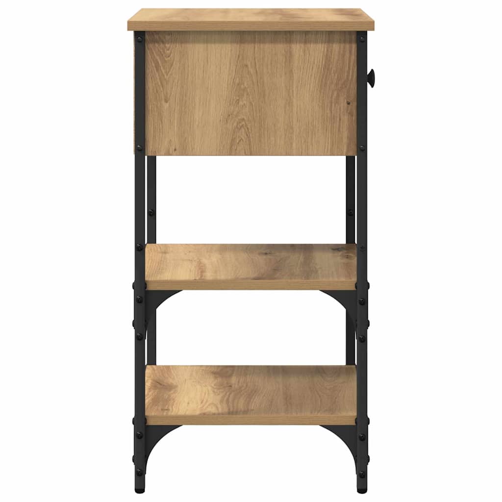 Nachttisch 2 pcs Braun 33,5 x 36 x 70 cm Holzwerkstoff