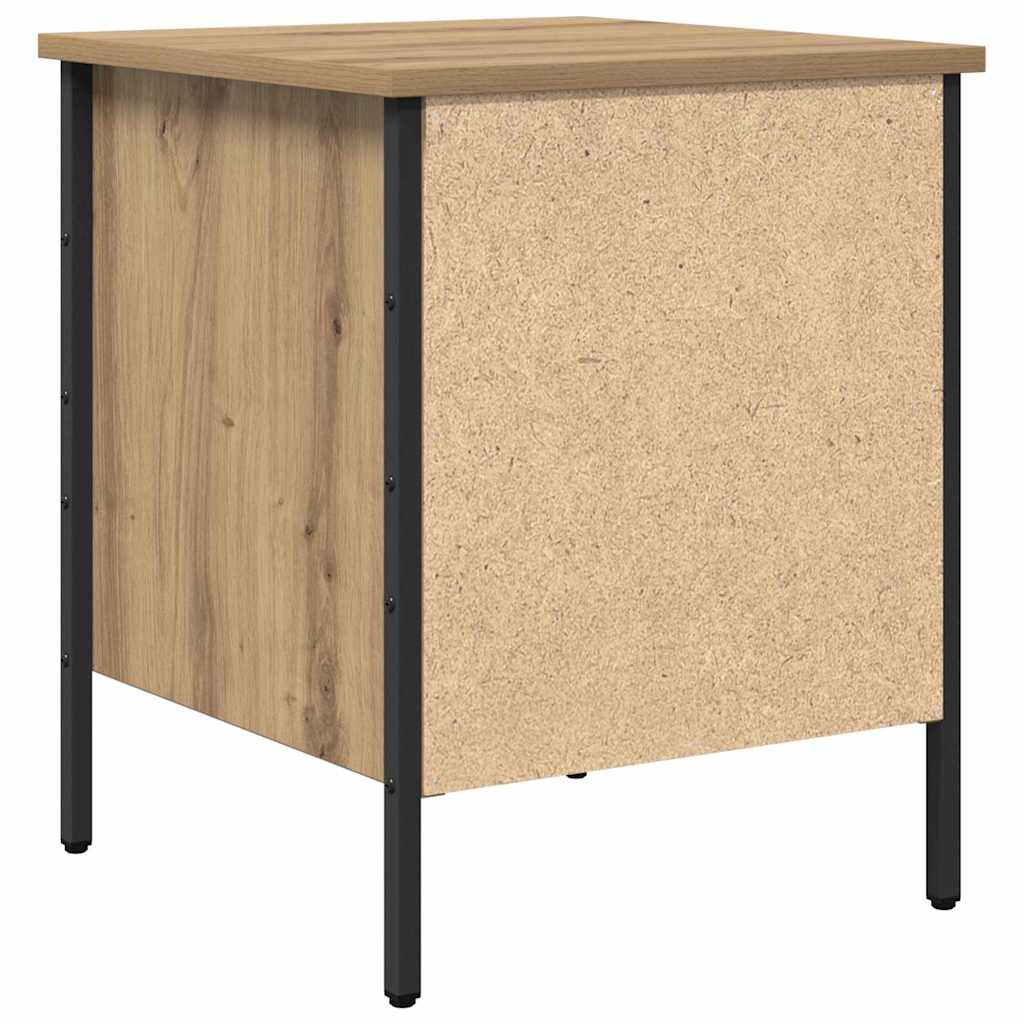 Nachttisch mit Schubladen Eiche handwerklich 40 x 42 x 50 cm
