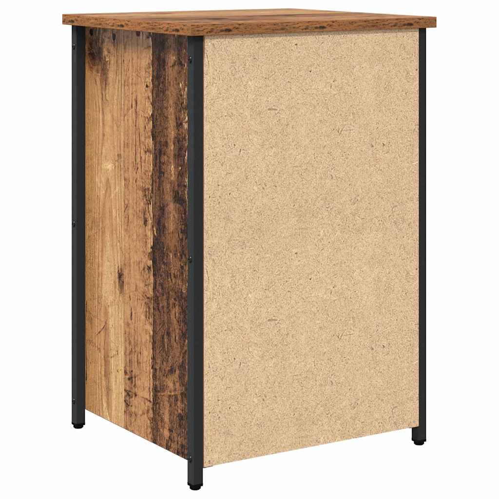Nachttisch Braun 40 x 36 x 60 cm Massives upgecyceltes Holz