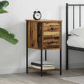 Nachttisch mit Schubladen Altholz 32 x 42 x 70 cm Holzwerkstoff