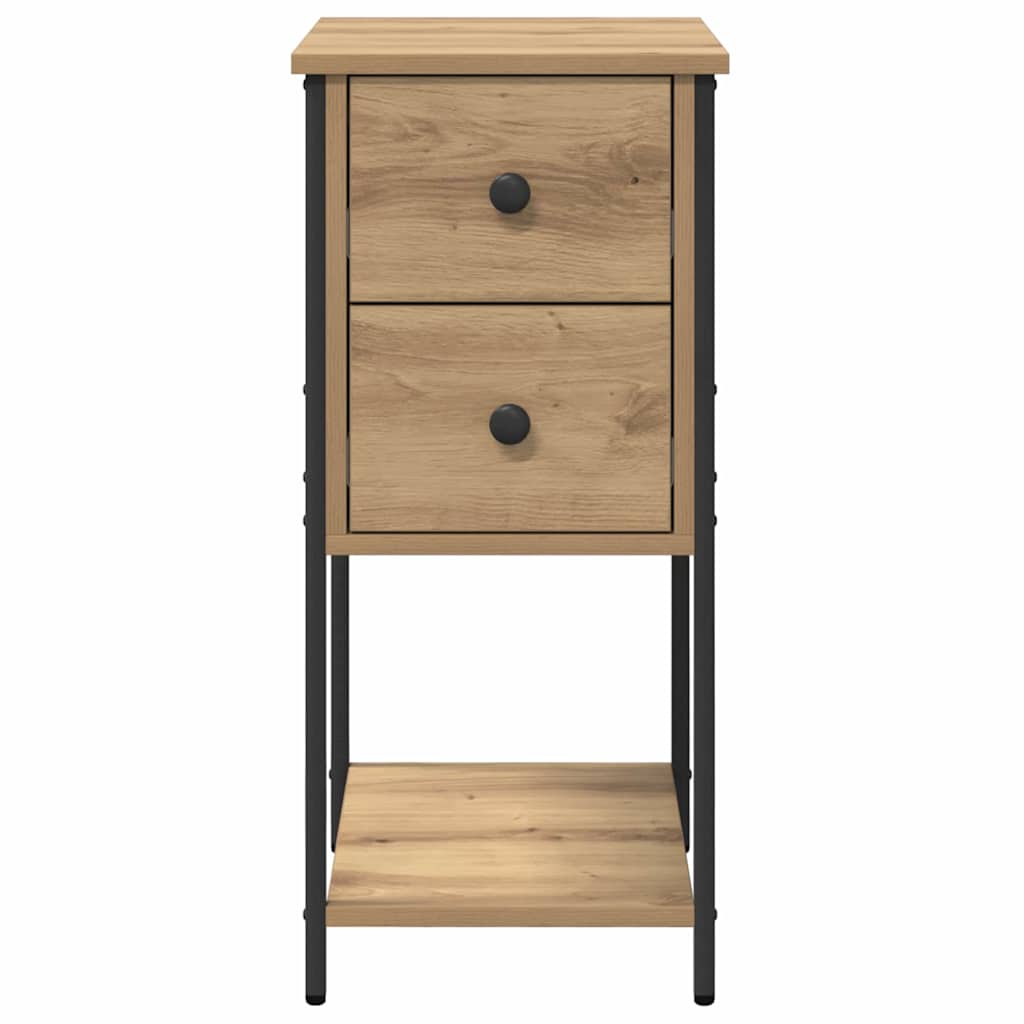 Nachttisch Eiche handwerklich 32 x 42 x 70 cm Holzwerkstoff