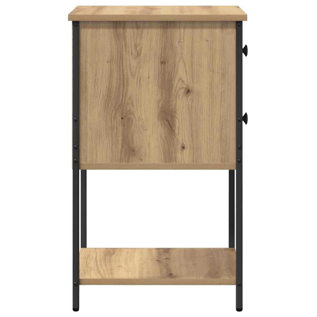Nachttisch 2 pcs Eiche handwerklich 32 x 42 x 70 cm