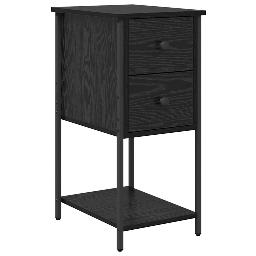 Nachttisch 2 pcs Schwarze Eiche 32 x 42 x 70 cm Holzwerkstoff