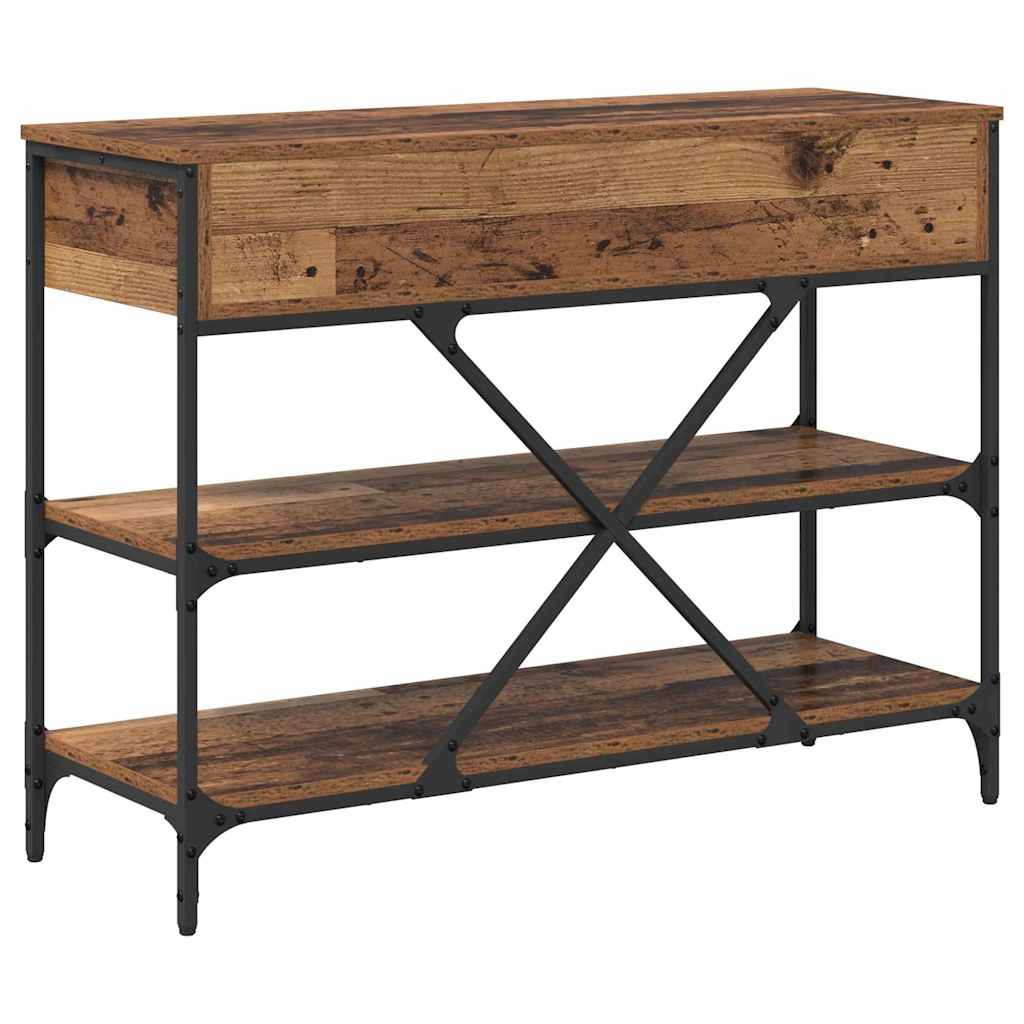 Konsolentisch mit Schubladen Braun 100 x 34,5 x 75 cm Holz