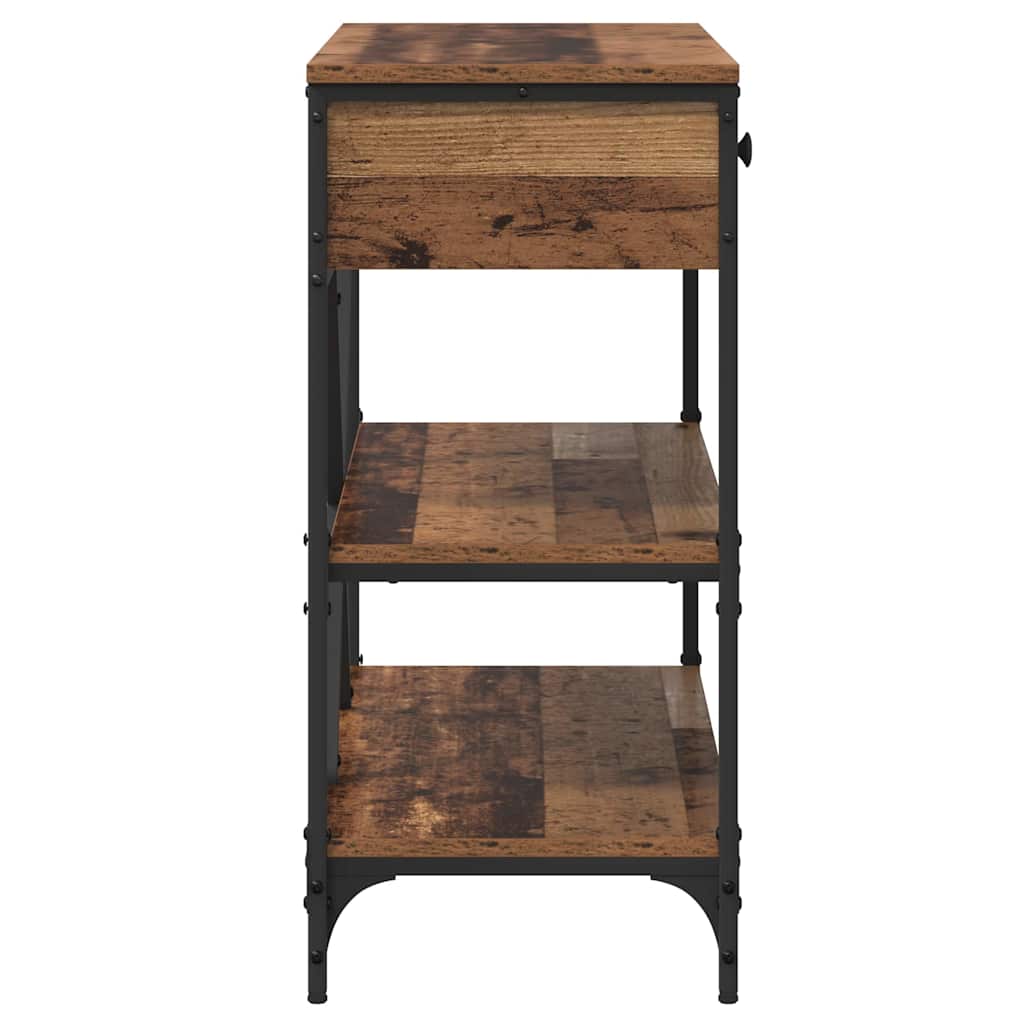Konsolentisch mit Schubladen Braun 100 x 34,5 x 75 cm Holz