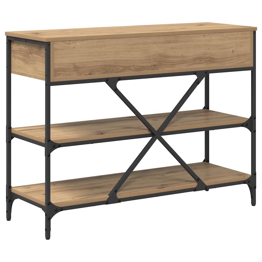 Konsolentisch mit Schubladen Braun 100 x 34,5 x 75 cm Holz