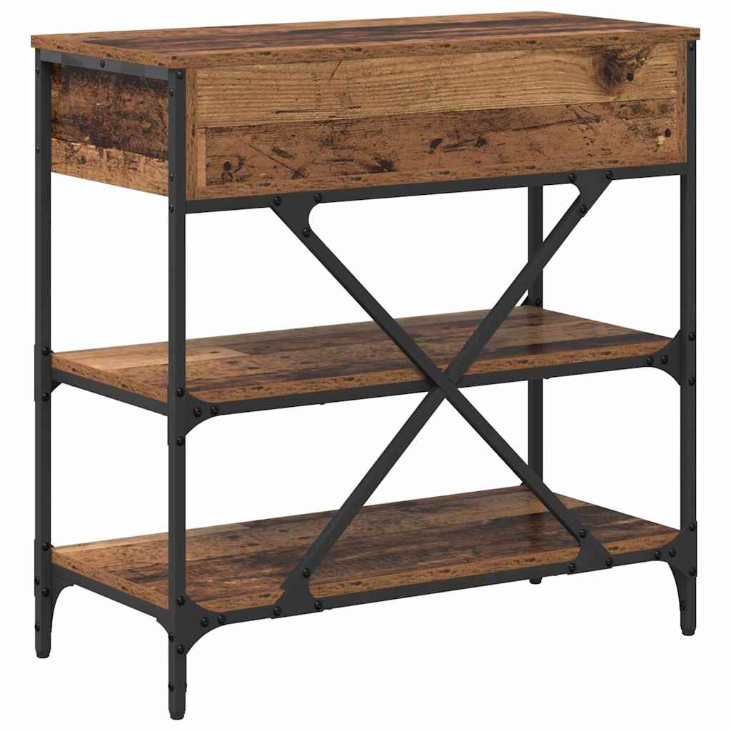 Konsolentisch mit Schubladen Braun 75 x 34,5 x 75 cm Holz