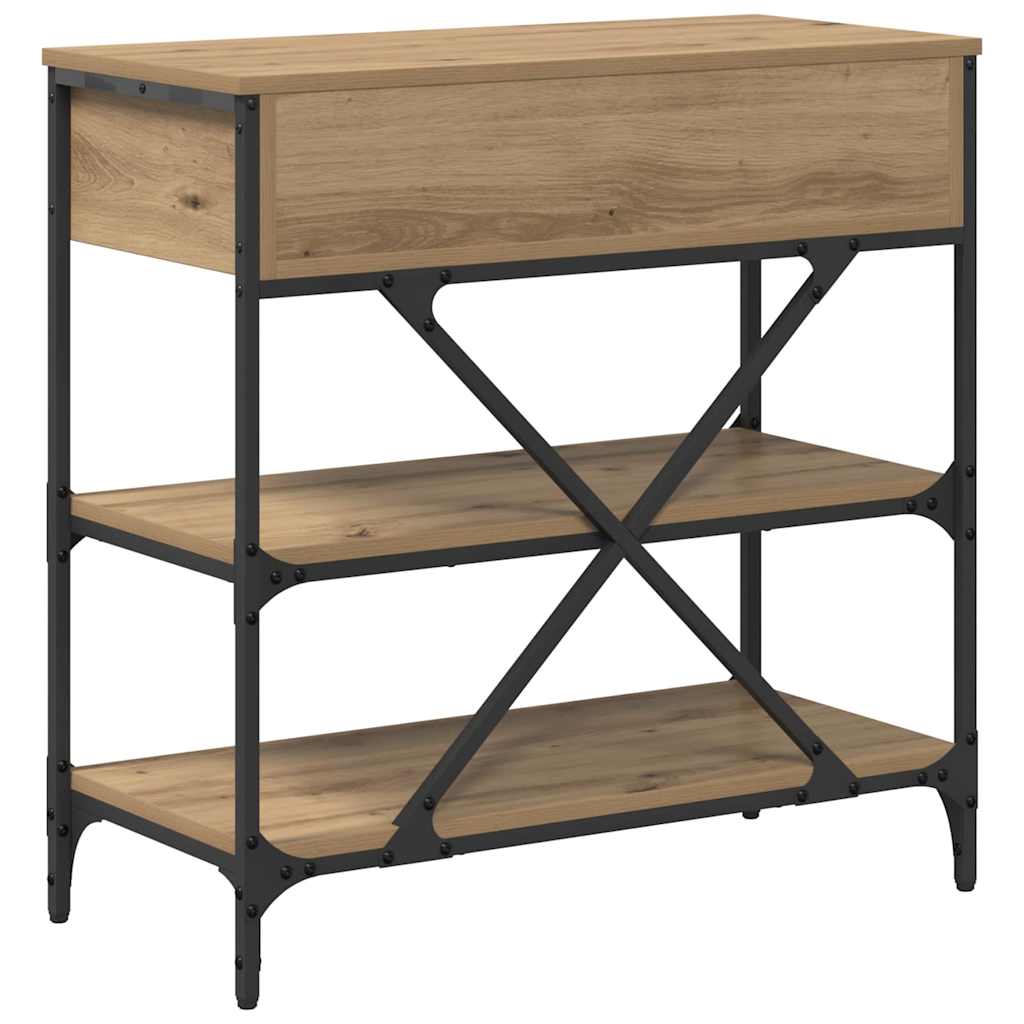 Konsolentisch mit Schubladen Braun 75 x 34,5 x 75 cm Holz