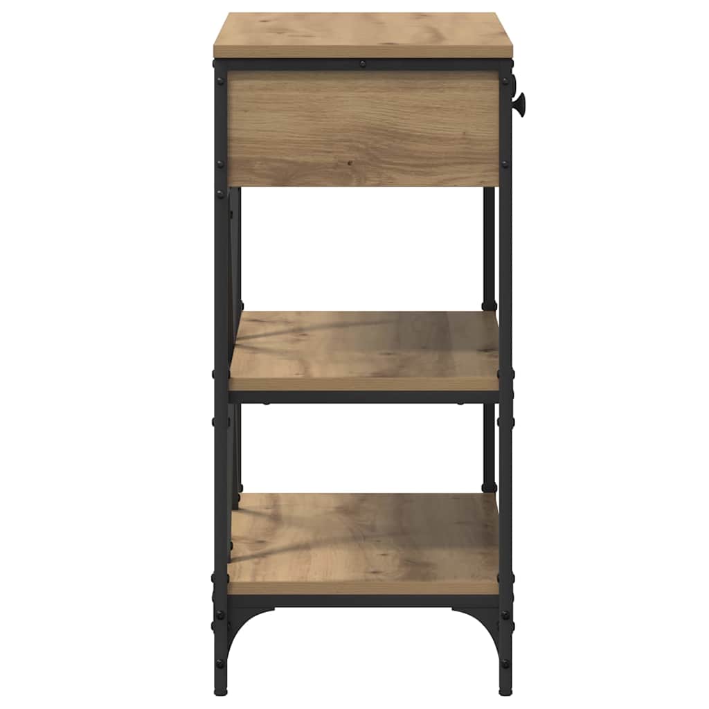 Konsolentisch mit Schubladen Braun 75 x 34,5 x 75 cm Holz