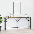 Konsolentisch Altholz 180 x 23 x 75 cm Schichtholz und Metall